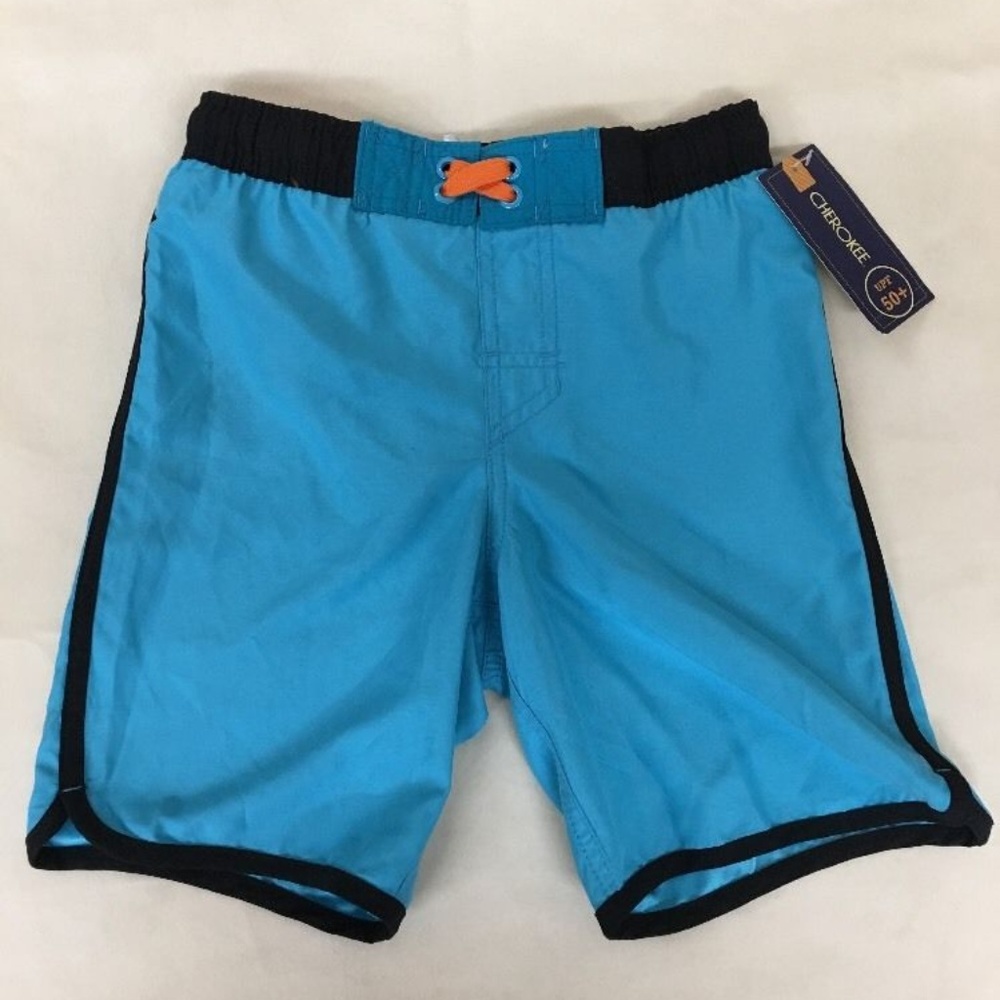 Cherokee Boys Size Small (6/7) Blue/Orange Shorts